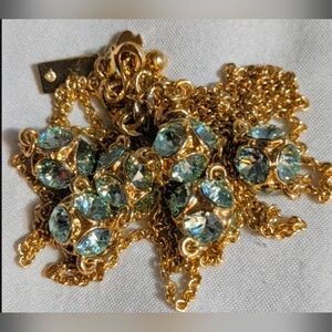 Kate Spade Gold Necklace with Blue Accents